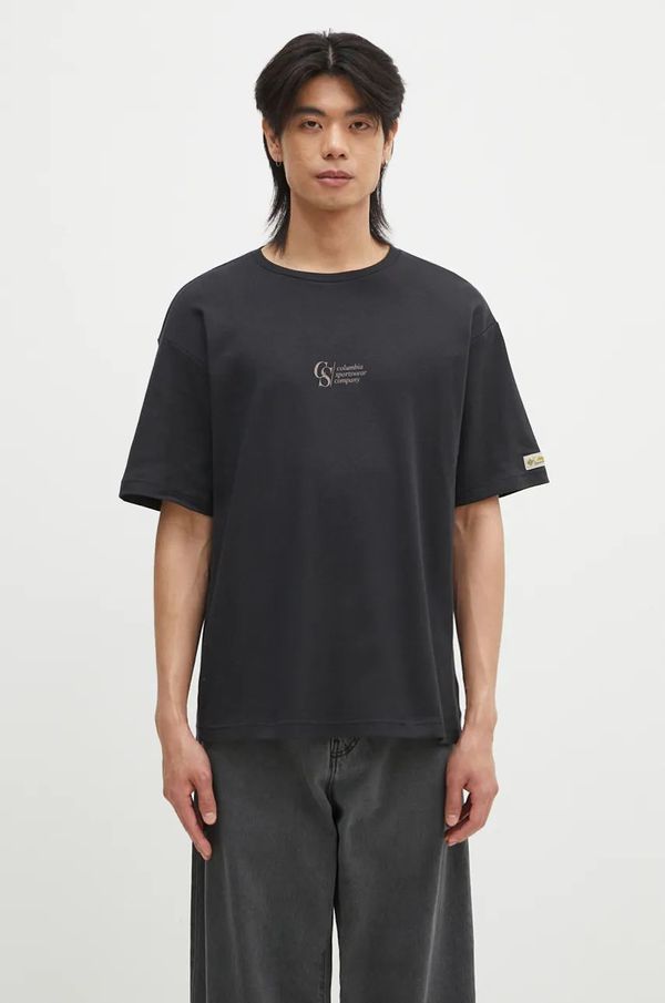 Columbia Majica kratkih rukava Columbia CSC Heritage za muškarce, boja: crna, s tiskom, 2090871