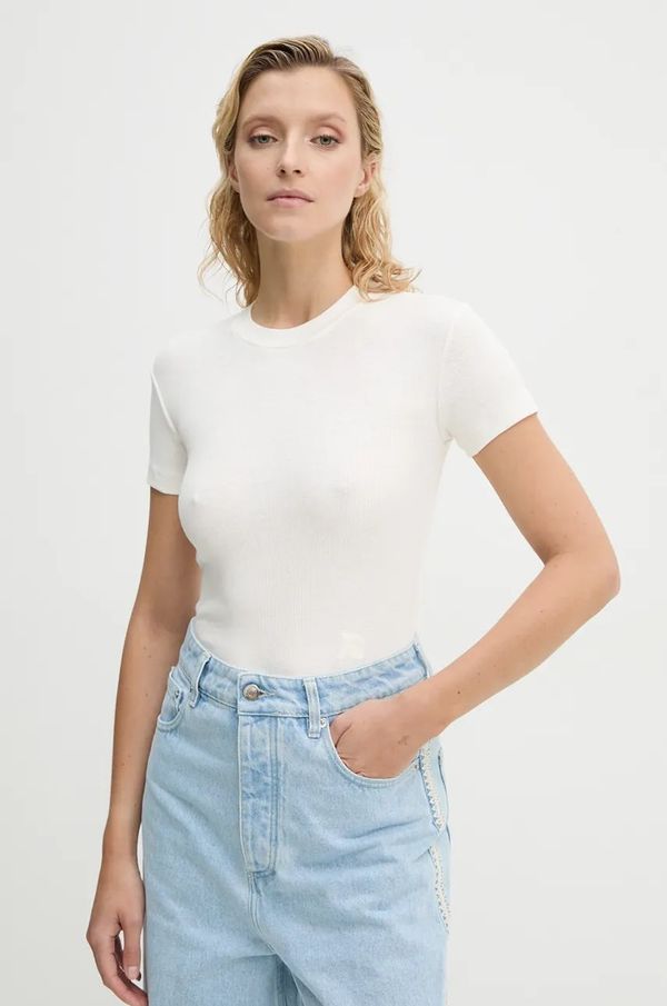 Nanushka Majica kratkih rukava Nanushka AXTON za žene, boja: bež, NW24PFTP2490