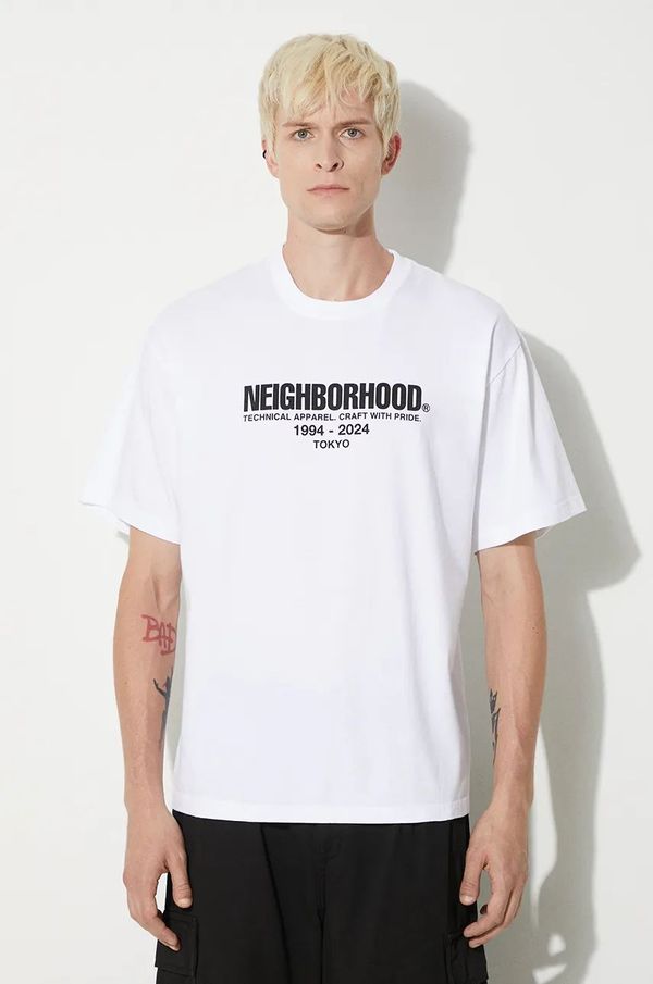 Neighborhood Majica kratkih rukava NEIGHBORHOOD Tee SS-2 za muškarce, boja: bijela, s tiskom, 241PCNH.ST02