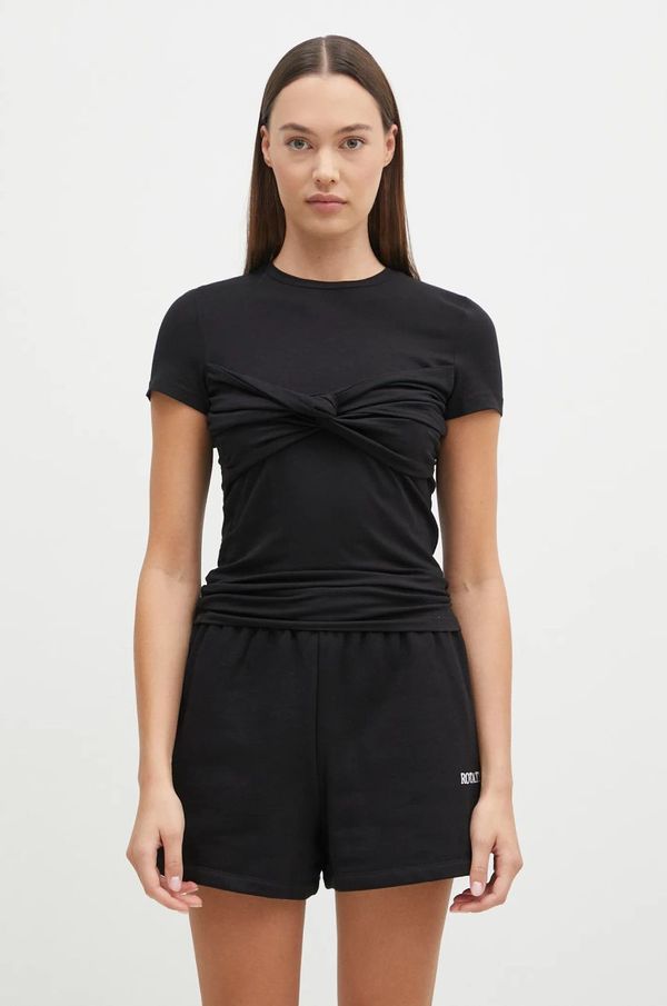 Rotate Majica kratkih rukava Rotate Fitted Twisted za žene, boja: crna, 112877100