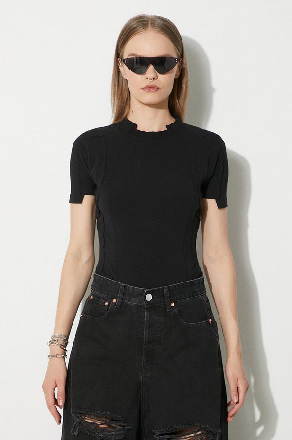 Vetements Majica kratkih rukava VETEMENTS Blackout Cut-Up Fitted T-Shirt za žene, boja: crna, UE64TR100B