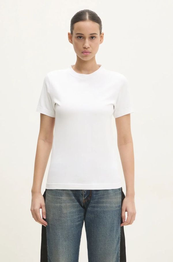 Vetements Majica kratkih rukava VETEMENTS Embroidered Logo za žene, boja: bijela, MA66TR670W