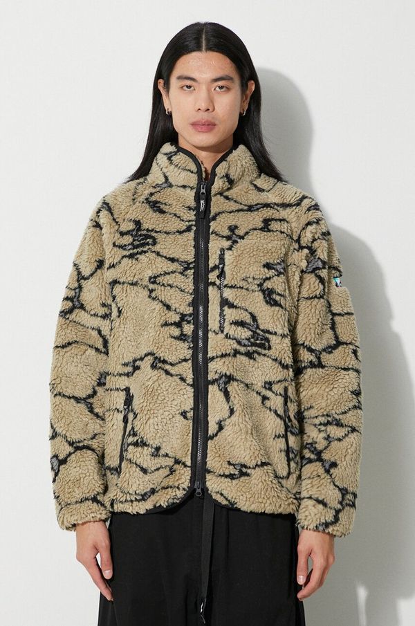 Manastash Dukserica od flisa Manastash Lithium Fleece boja: bež, s uzorkom, 7923252015