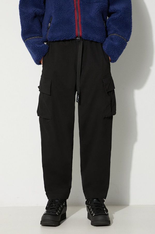 Manastash Hlače Manastash Flex Climber Cargo Pant za muškarce, boja: crna, ravni kroj, 7923910003