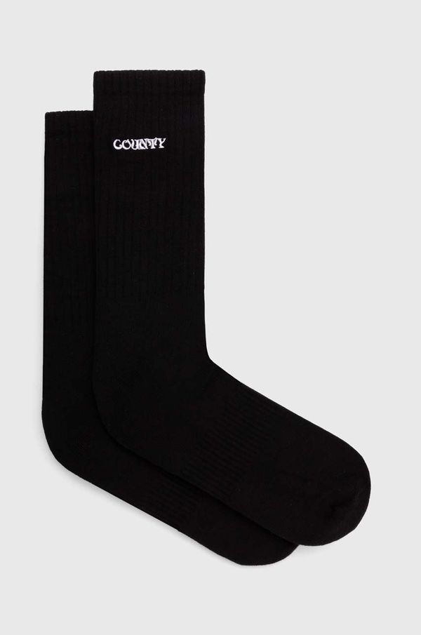 Marcelo Burlon Čarape Marcelo Burlon Manifesto Logo Shorts Socks za muškarce, boja: crna, CMRA015S24KNI0021001