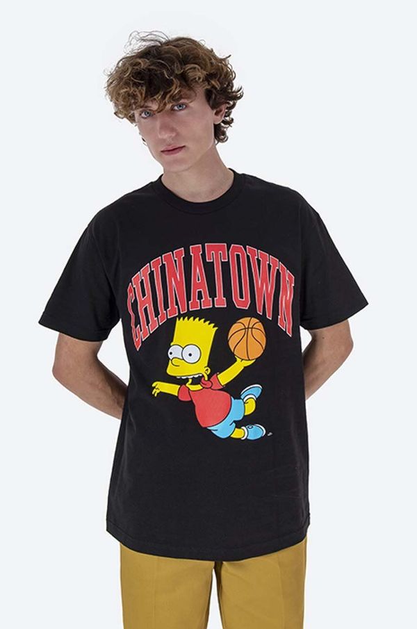Market Pamučna majica Market Chinatown Market x The Simpsons Air Bart Arc T-shirt boja: crna, s tiskom, CTM1990348-white