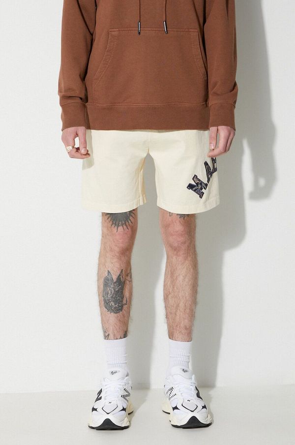 Market Pamučne kratke hlače Market boja: bež