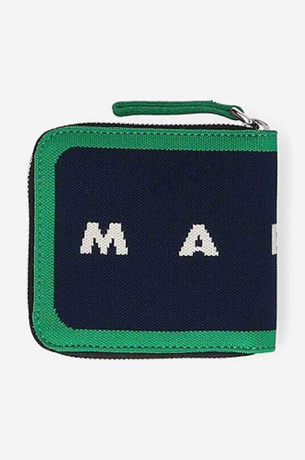 Marni Novčanik Marni boja: tamno plava, PFMI0050Q0.P4547.ZO104-navy
