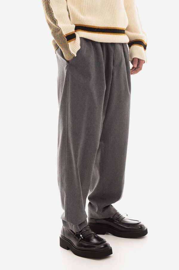 Marni Vunene hlače Marni boja: siva, chinos kroj, PUMU0017U1.UTW970.00N80-grey