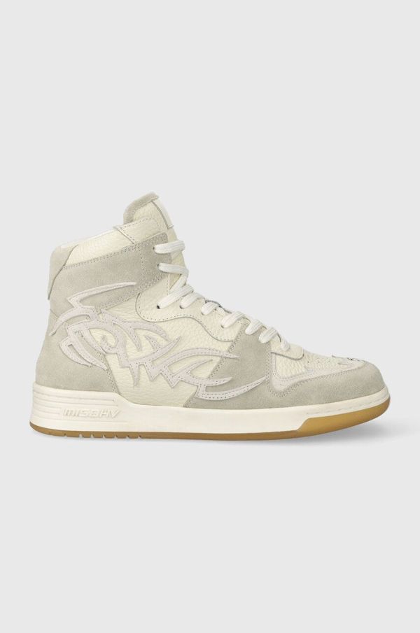 MISBHV Kožne tenisice MISBHV Court boja: siva, 3022BW410-GRAY