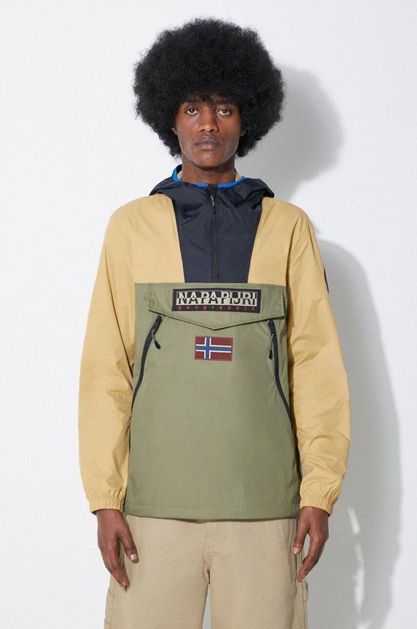 Napapijri Jakna Napapijri Rainforest Wb Pkt V2 za muškarce, boja: zelena, za prijelazno razdoblje, NP0A4HX6MF71