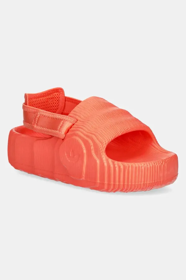 adidas Originals Natikače adidas Originals Adilette 22 Xlg W za žene, boja: narančasta, s platformom, JH9700