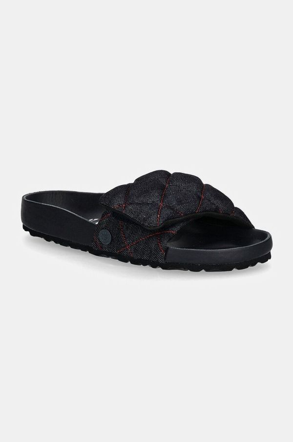 Birkenstock 1774 Natikače Birkenstock 1774 Sylt Stone Washed Denim za žene, boja: tamno plava, 1028713