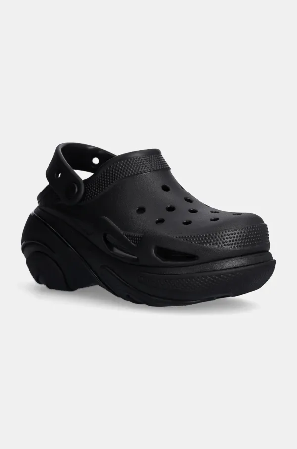 Crocs Natikače Crocs Bubble Crush Clog za žene, boja: crna, s platformom, 210061