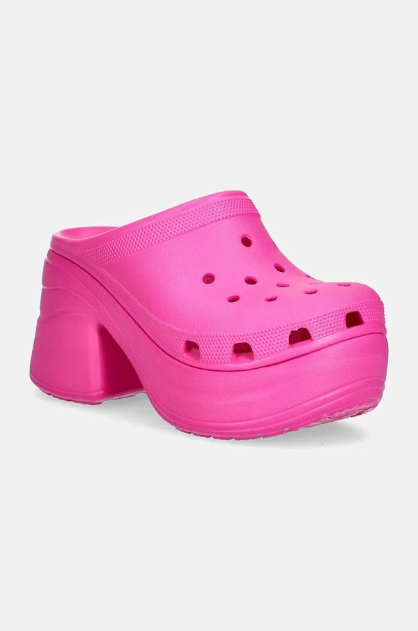 Crocs Natikače Crocs Siren Clog za žene, boja: ružičasta, s debelom potpeticom, 208547