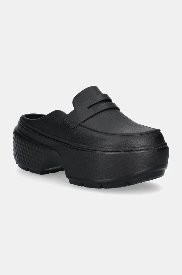 Crocs Natikače Crocs Stomp Loafer Clog za žene, boja: crna, s platformom, 209937