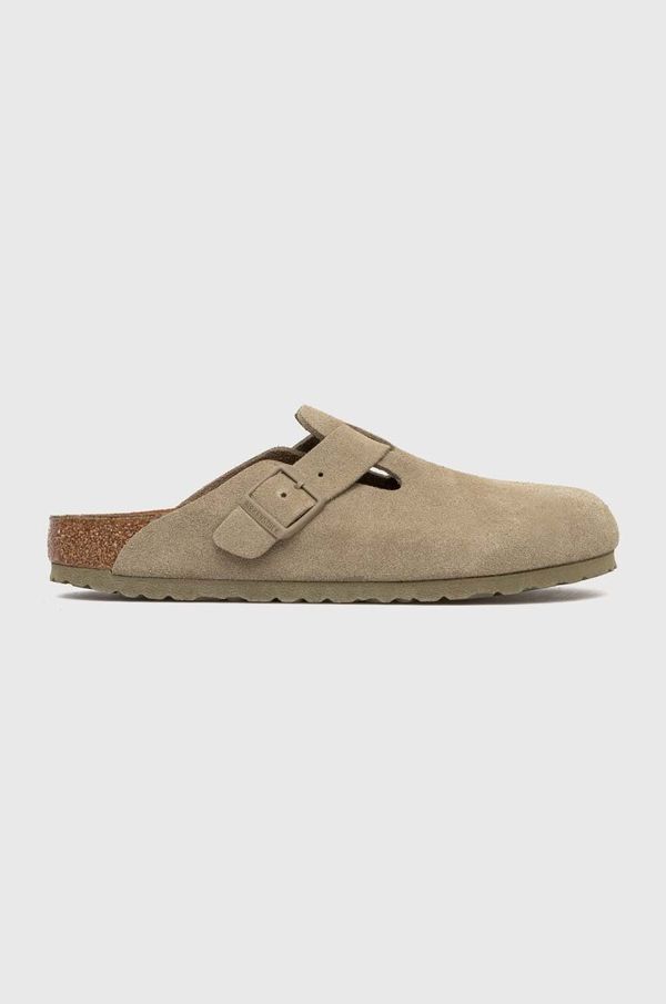 Birkenstock Natikače od brušene kože Birkenstock 1025844 za žene, boja: zelena, Boston
