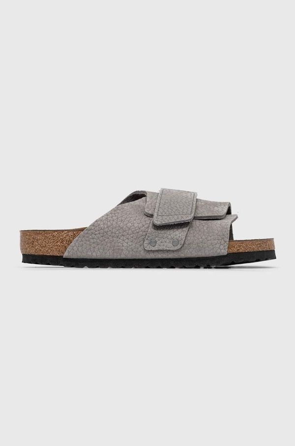 Birkenstock Natikače od brušene kože Birkenstock KYOTO za muškarce, boja: siva, 1024502