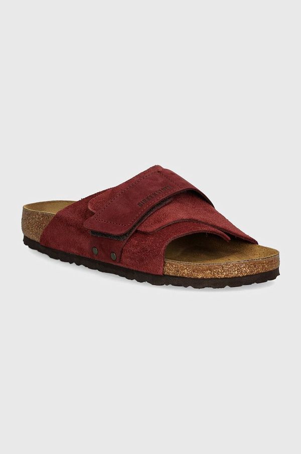 Birkenstock Natikače od brušene kože Birkenstock Kyoto za žene, boja: bordo, 1028392