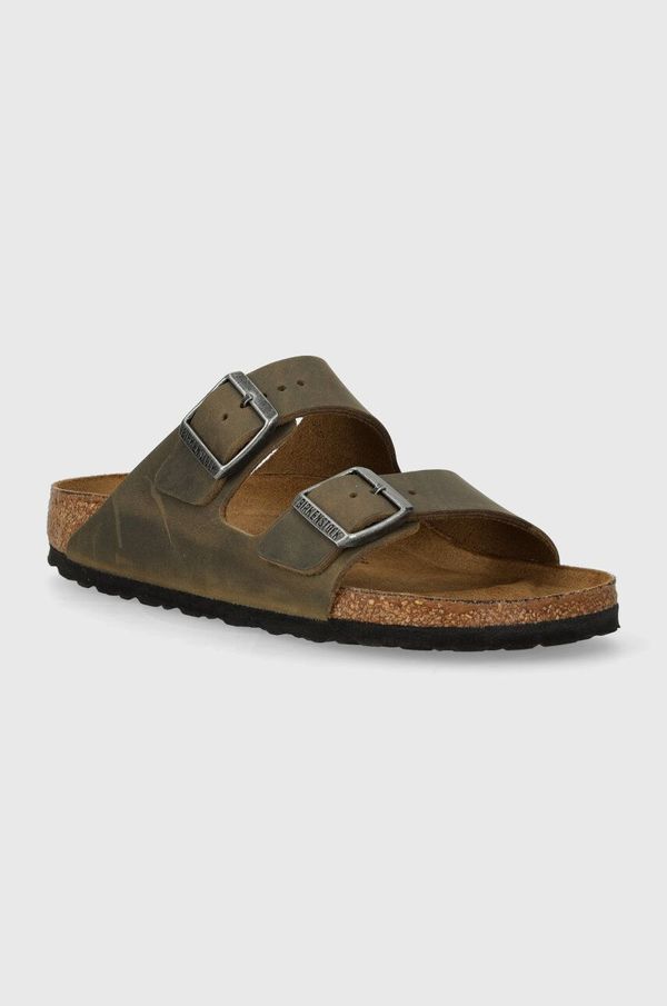 Birkenstock Natikače od nubuk kože Birkenstock Arizona boja: zelena, 1027039