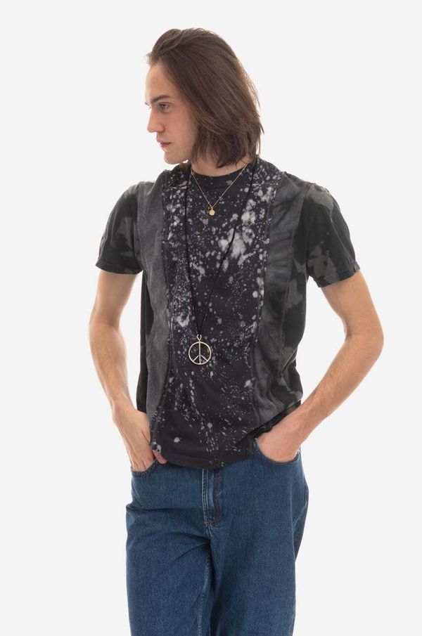 Needles Pamučna majica Needles 5 Cuts S/S Tee - B&W Mishmash boja: siva, s uzorkom, LQ317.ASSORTED-grey