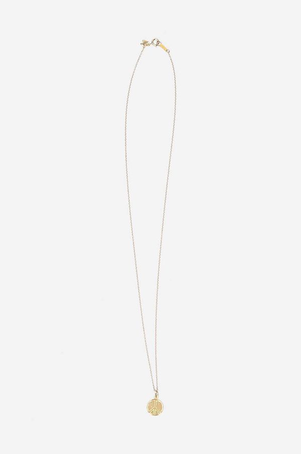 Needles Srebrna ogrlica prevučena zlatom Needles Pendant LQ010.PEACE-GOLD