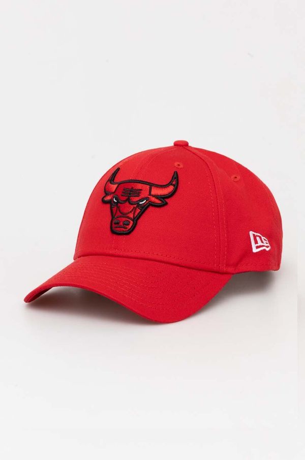 New Era Pamučna kapa sa šiltom New Era boja: crvena, s aplikacijom, CHICAGO BULLS