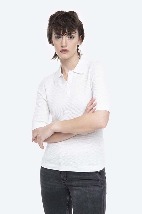 Norse Projects Pamučna majica Norse Projects Maj Cotton Piquet boja: bijela, NW45.0197.0957-0957