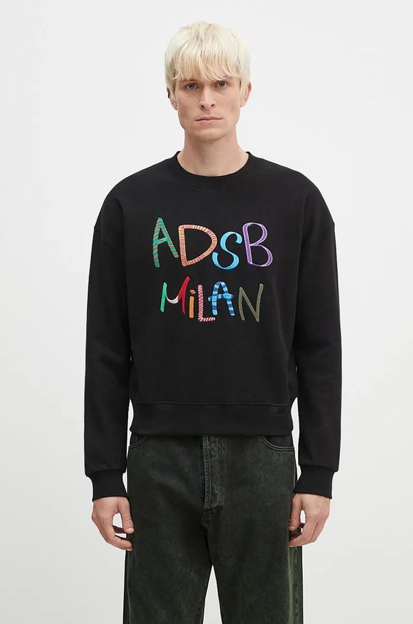 Andersson Bell Pamučna dukserica Andersson Bell Milan Embroidery Sweatshirt boja: crna, s aplikacijom, atb1149u
