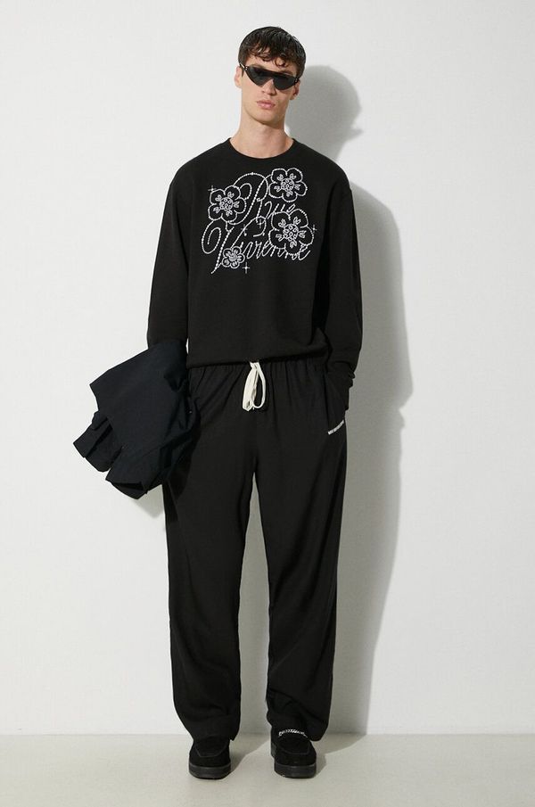 Kenzo Pamučna dukserica Kenzo Constellation Emb Classic za muškarce, boja: crna, s aplikacijom, FE65SW2284MG.99J