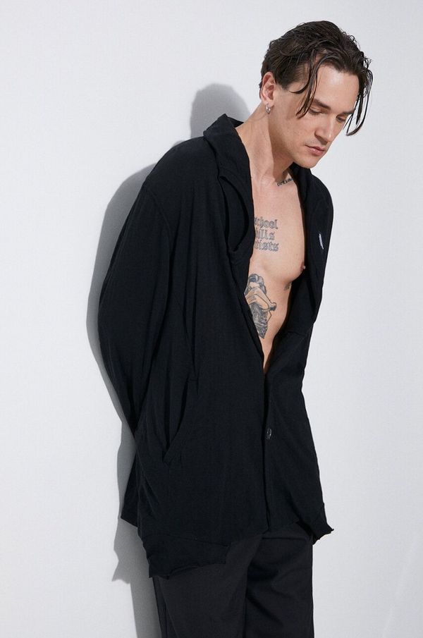 Undercover Pamučna dukserica Undercover za muškarce, boja: crna, bez uzorka, UC1D4102