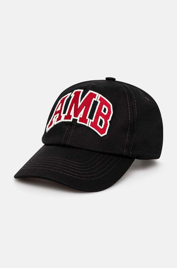 Ambush Pamučna kapa sa šiltom AMBUSH Baseball Cap Tap boja: crna, s aplikacijom, BMLB002F24FAB0011028
