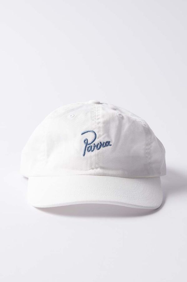 by Parra Pamučna kapa sa šiltom by Parra Script Logo 6 Panel Hat boja: bijela, s aplikacijom, 51271