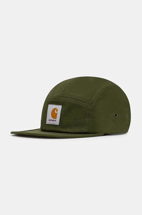 Carhartt WIP Pamučna kapa sa šiltom Carhartt WIP Backley Cap boja: zelena, s aplikacijom, I016607.2BRXX