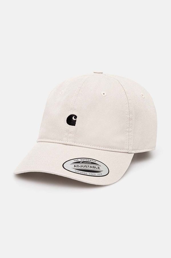Carhartt WIP Pamučna kapa sa šiltom Carhartt WIP Madison Logo Cap boja: bež, s aplikacijom, I023750.2DUXX