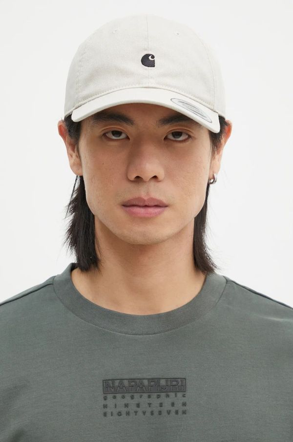Carhartt WIP Pamučna kapa sa šiltom Carhartt WIP Madison Logo Cap boja: bež, s aplikacijom, I023750.2NQXX