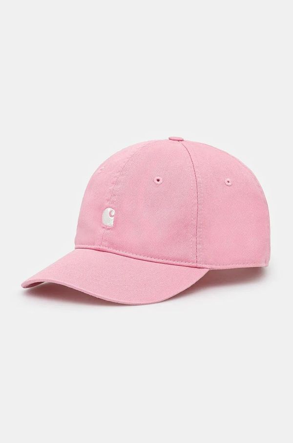 Carhartt WIP Pamučna kapa sa šiltom Carhartt WIP Madison Logo Cap boja: ružičasta, bez uzorka, I023750.2E5XX