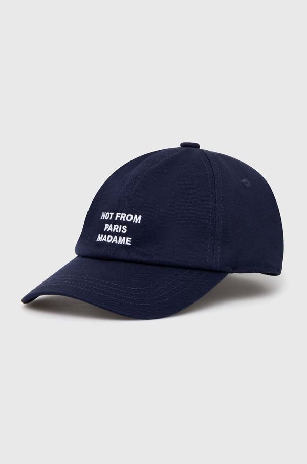 Drôle de Monsieur Pamučna kapa sa šiltom Drôle de Monsieur La Casquette Slogan boja: tamno plava, s aplikacijom, PERM-CP151-CO138-NY