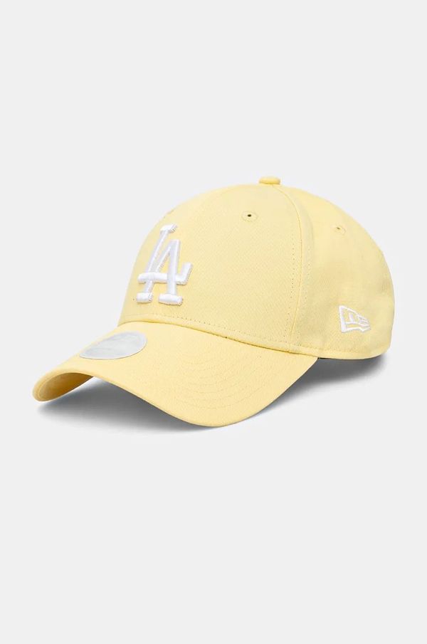 New Era Pamučna kapa sa šiltom New Era ESS 9FORTY® LOS ANGELES DODGERS boja: žuta, s aplikacijom, 60565240