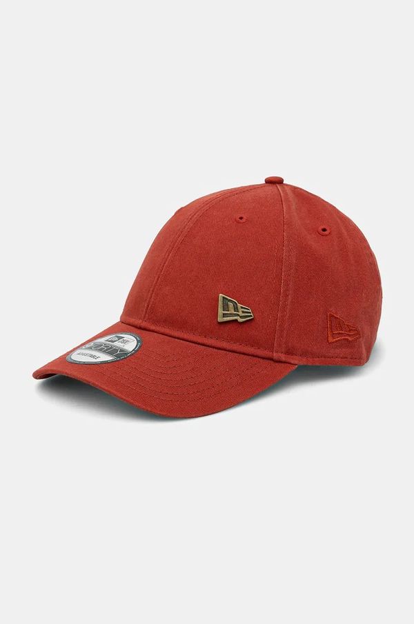 New Era Pamučna kapa sa šiltom New Era PIN 9FORTY® boja: crvena, bez uzorka, 60565471