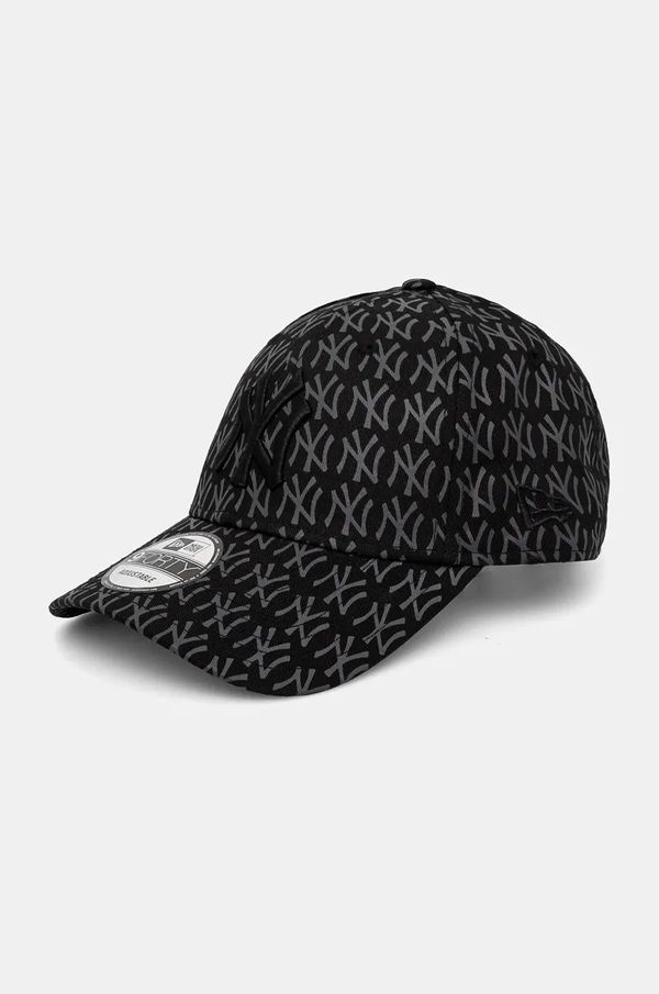 New Era Pamučna kapa sa šiltom New Era TEAM MONOGRAM 9FORTY® NEW YORK YANKEES boja: crna, s uzorkom, 60565357