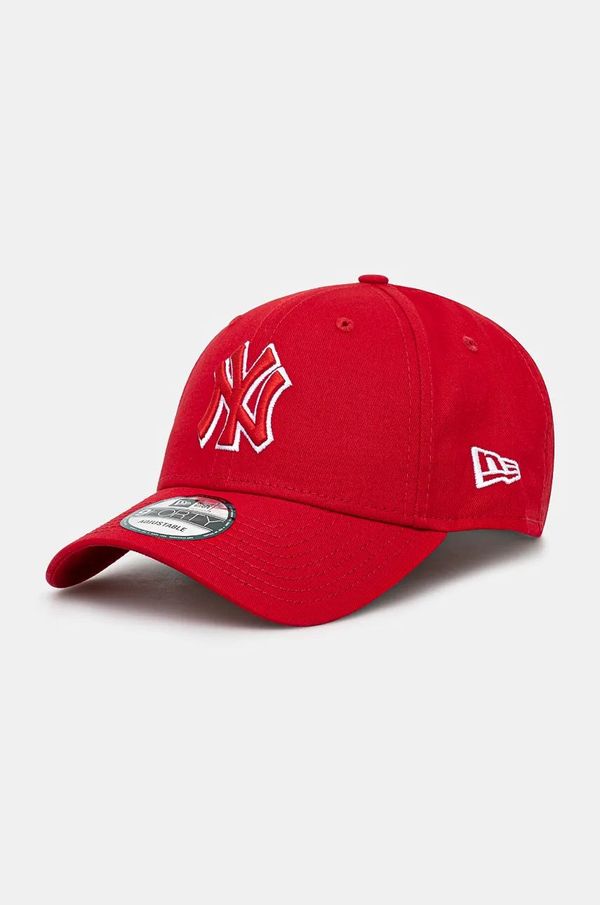 New Era Pamučna kapa sa šiltom New Era TEAM OUTLINE 9FORTY® NEW YORK YANKEES boja: crvena, s aplikacijom, 60565119