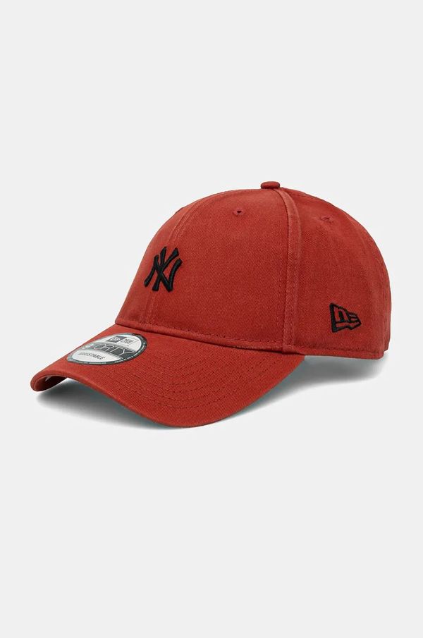 New Era Pamučna kapa sa šiltom New Era WASHED 9FORTY® NEW YORK YANKEES boja: crvena, s aplikacijom, 60565338
