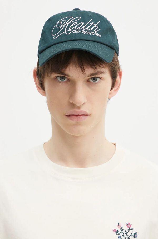 Sporty & Rich Pamučna kapa sa šiltom Sporty & Rich Health Script boja: crna, s aplikacijom, AC040511078GR10