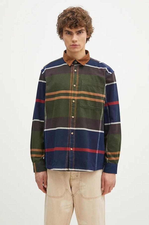 Barbour Pamučna košulja Barbour Bushlane OS Tartan Shirt za muškarce, relaxed, s klasičnim ovratnikom, MSH5532