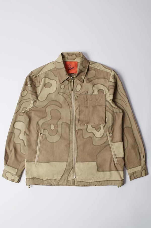 by Parra Pamučna košulja by Parra Fruit Tree Camo Shirt za muškarce, boja: bež, regular, s klasičnim ovratnikom, 52230