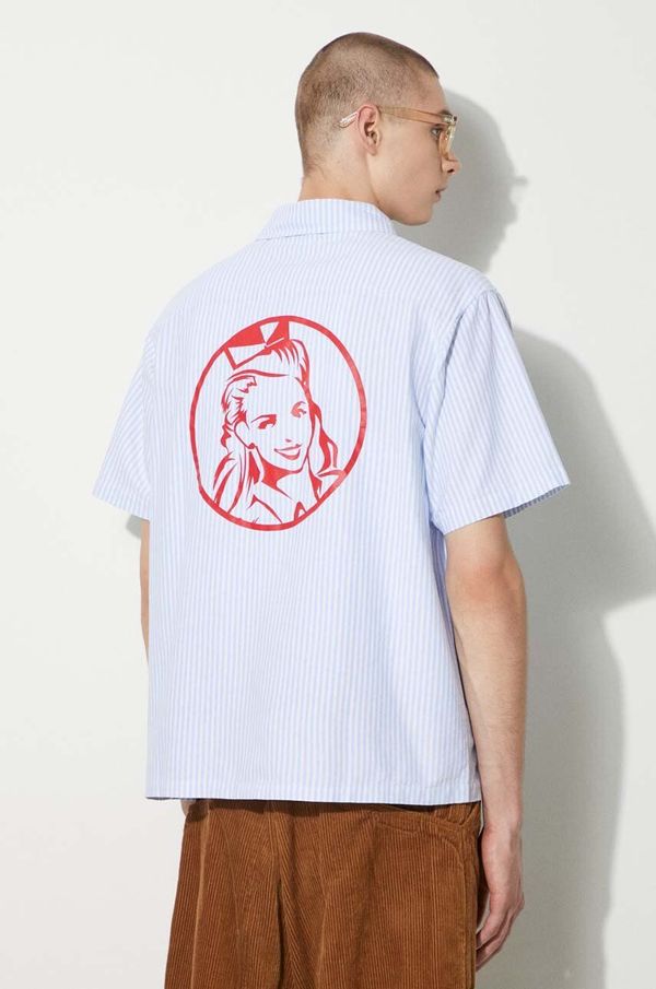 Icecream Pamučna košulja ICECREAM Diner Striped Shirt za muškarce, regular, s klasičnim ovratnikom, IC24220