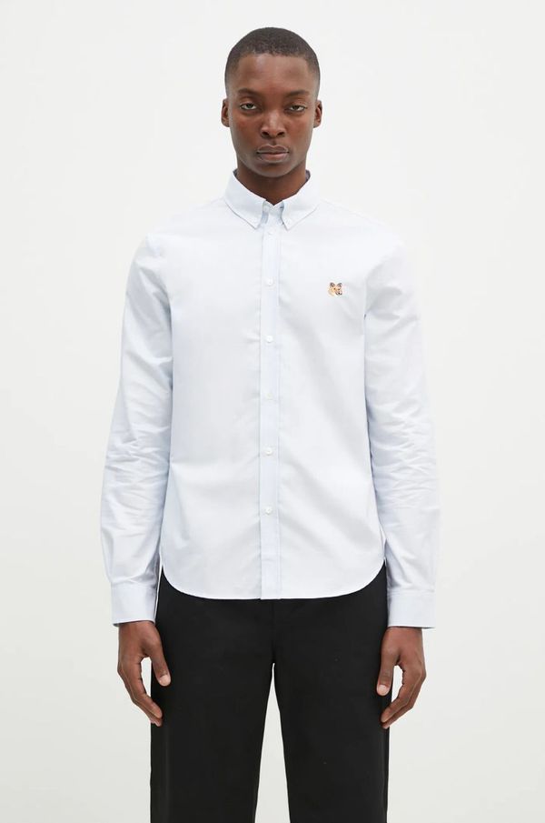 Maison Kitsuné Pamučna košulja Maison Kitsuné Mini Fox Head za muškarce, regular, s klasičnim ovratnikom, MM00413WC5012