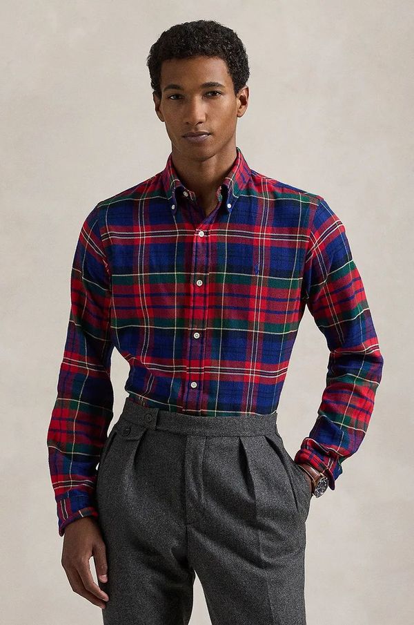 Polo Ralph Lauren Pamučna košulja Polo Ralph Lauren za muškarce, regular, s button-down ovratnikom, 710952119