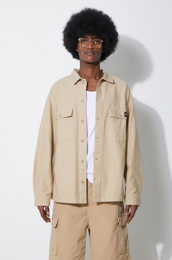 Stan Ray Pamučna košulja Stan Ray Cpo Shirt za muškarce, boja: bež, relaxed, s klasičnim ovratnikom, CE2403348